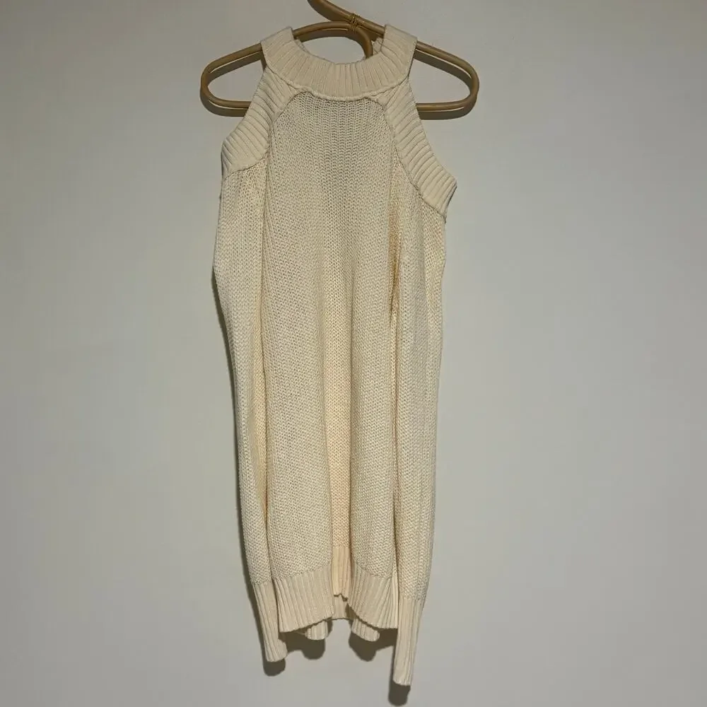 NWT Free People Half Moon Bay Pullover Sweater - Large - Ivory
